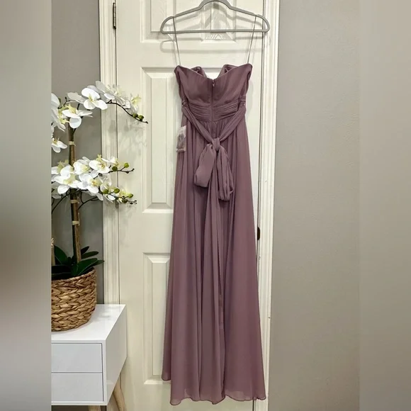 SOLD Birdy Grey Grace Convertible Dress Chiffon Dark Mauve Formal Bridesmaid - Picture 10 of 12